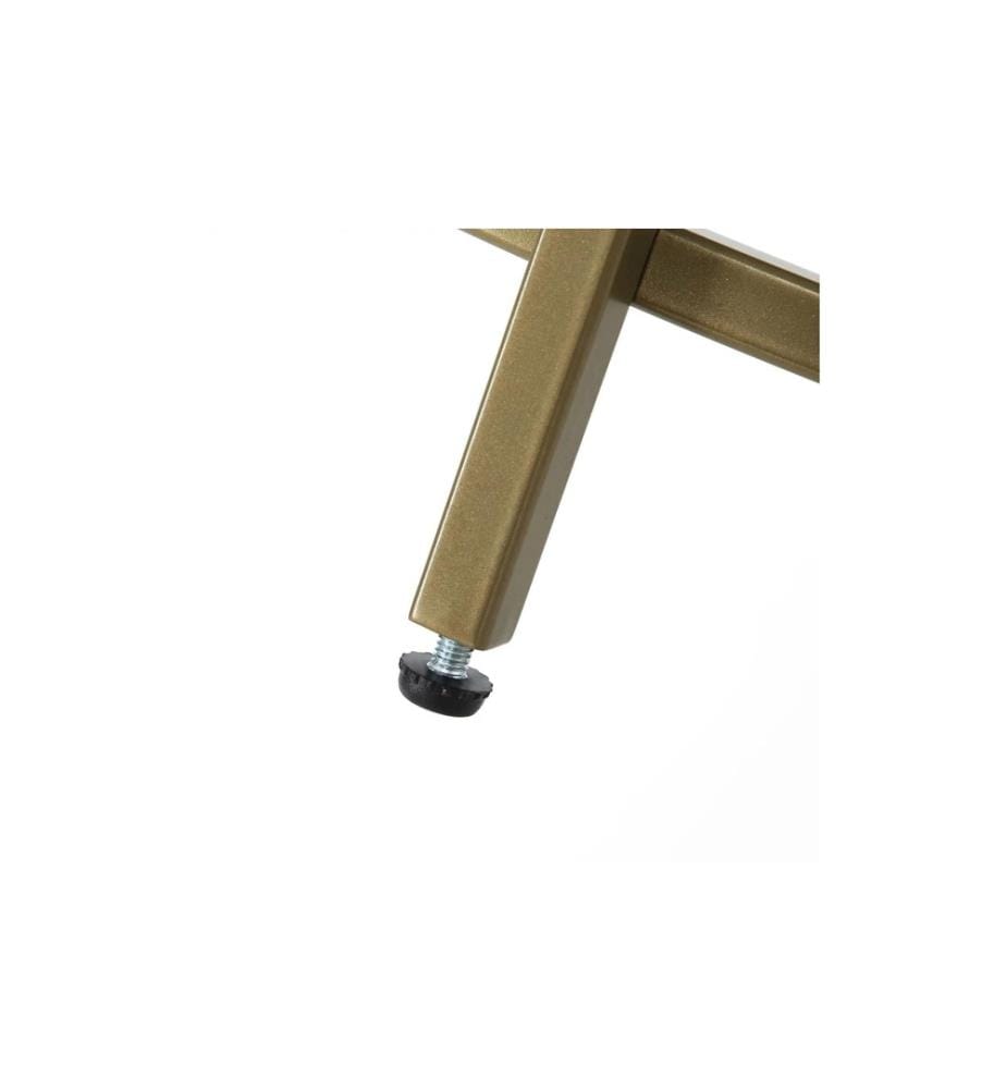 VASAGLE - Table d'appoint rond 50 x 55 cm, Doré