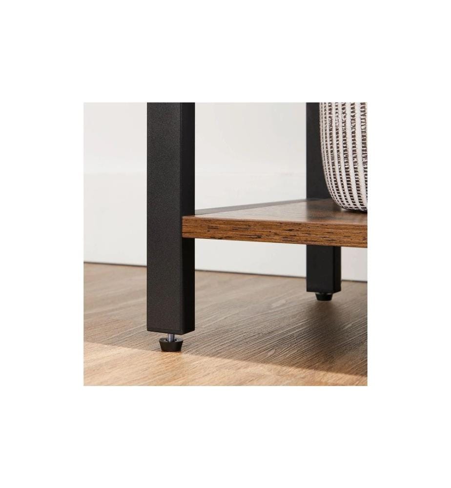 VASAGLE - Regal mit 6 Ebenen 66 x 186 cm, Braun/Schwarz