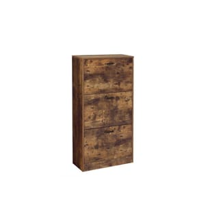 VASAGLE - Armoire à chaussures avec 3 volets 60 x 120 cm, Brun