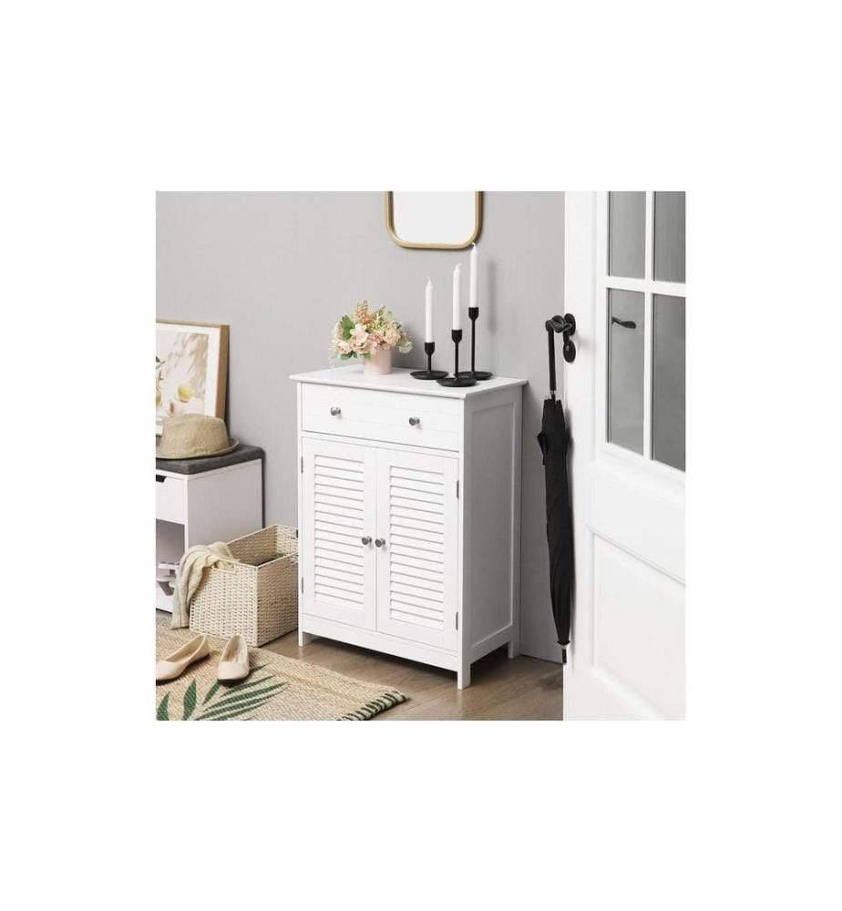 VASAGLE - Commode 60 x 80 cm, Blanc
