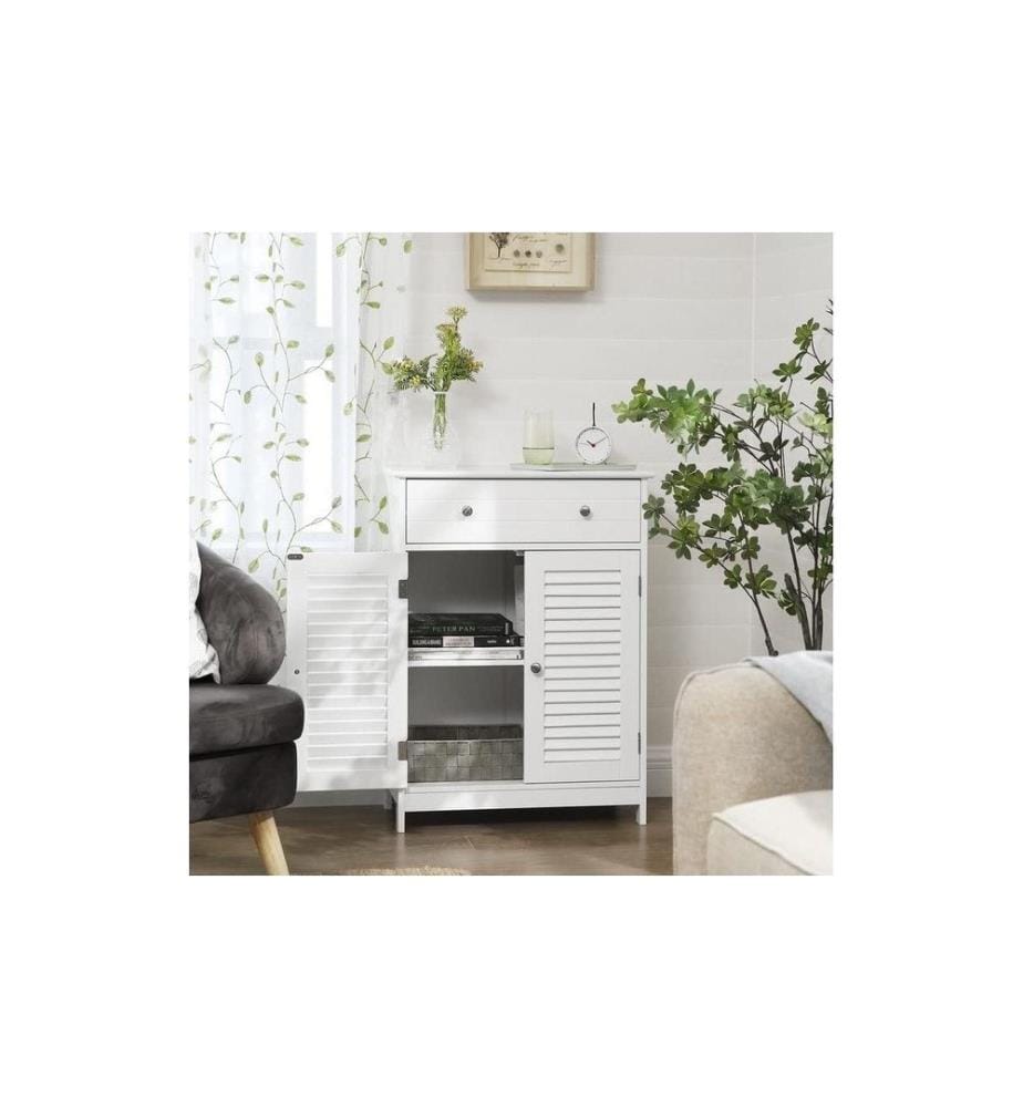 VASAGLE - Commode 60 x 80 cm, Blanc