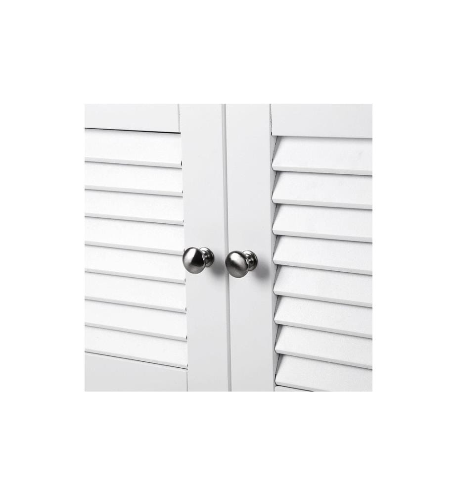VASAGLE - Meuble sous lavabo avec portes 60 x 60 cm, Blanc