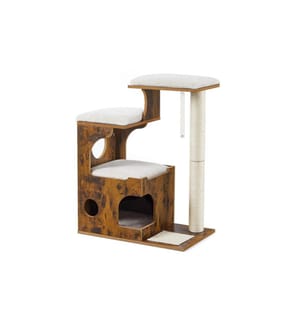 Feandrea - Arbre à chat 88 cm, brun vintage