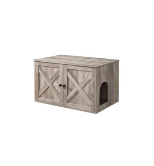 Feandrea - Maisonnette pour chat pour bac à litière, Gris