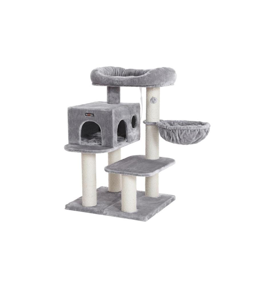 Feandrea - Arbre à chat 112 cm, gris clair