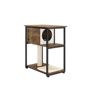 Feandrea - Arbre à chat avec tablette, 66 cm, brun vintage