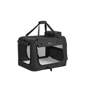 Feandrea - Boîte de transport Animal de compagnie, 60 x 42 x 42 cm, noir
