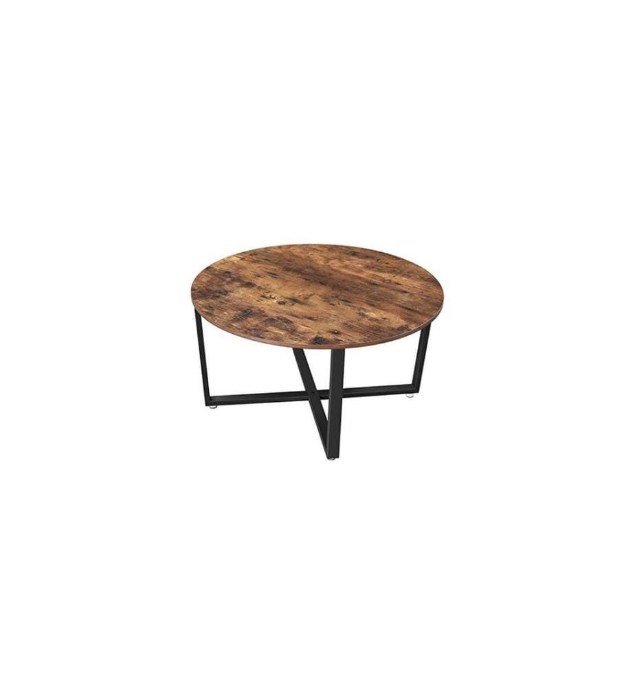 VASAGLE - Table basse 88 x 47 cm, Brun/Noir