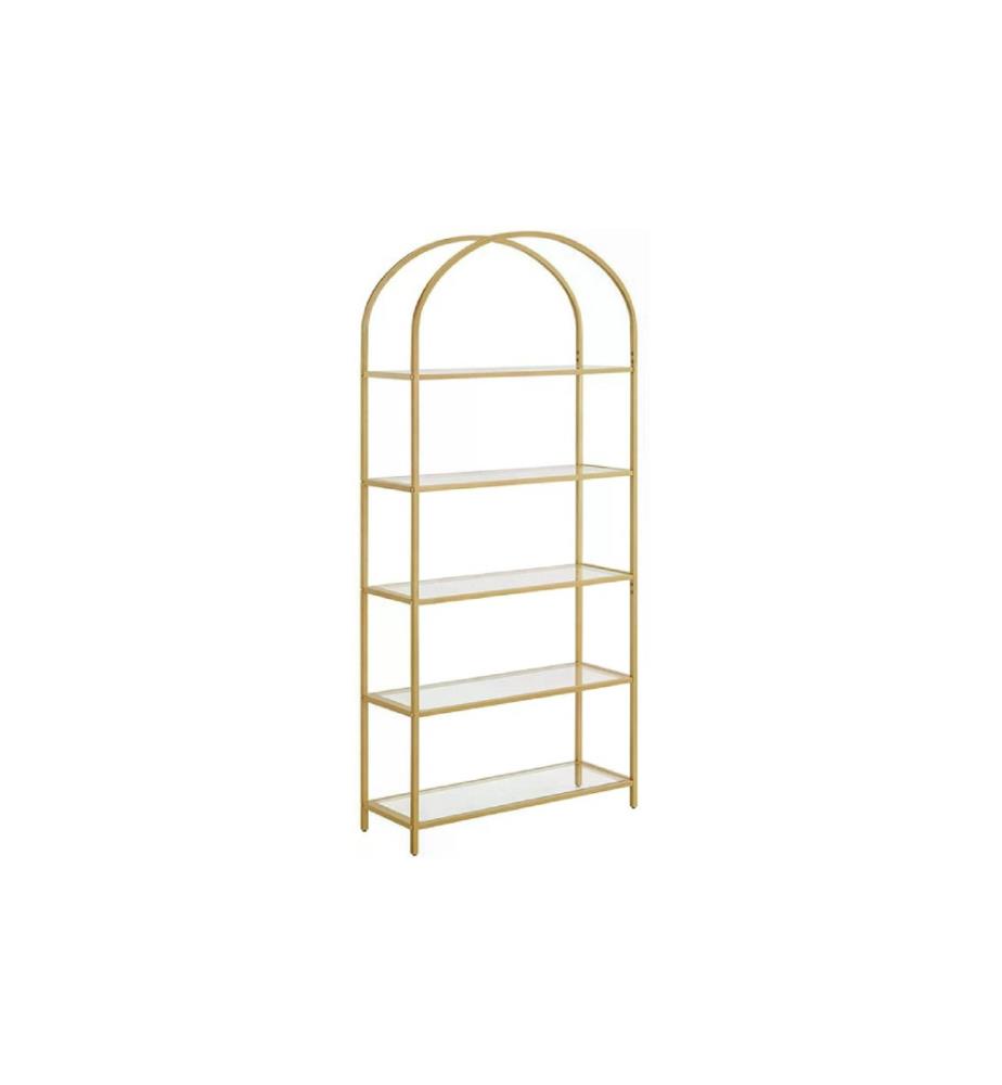 VASAGLE - Regal 30.2 x 83 x 1 cm, Gold