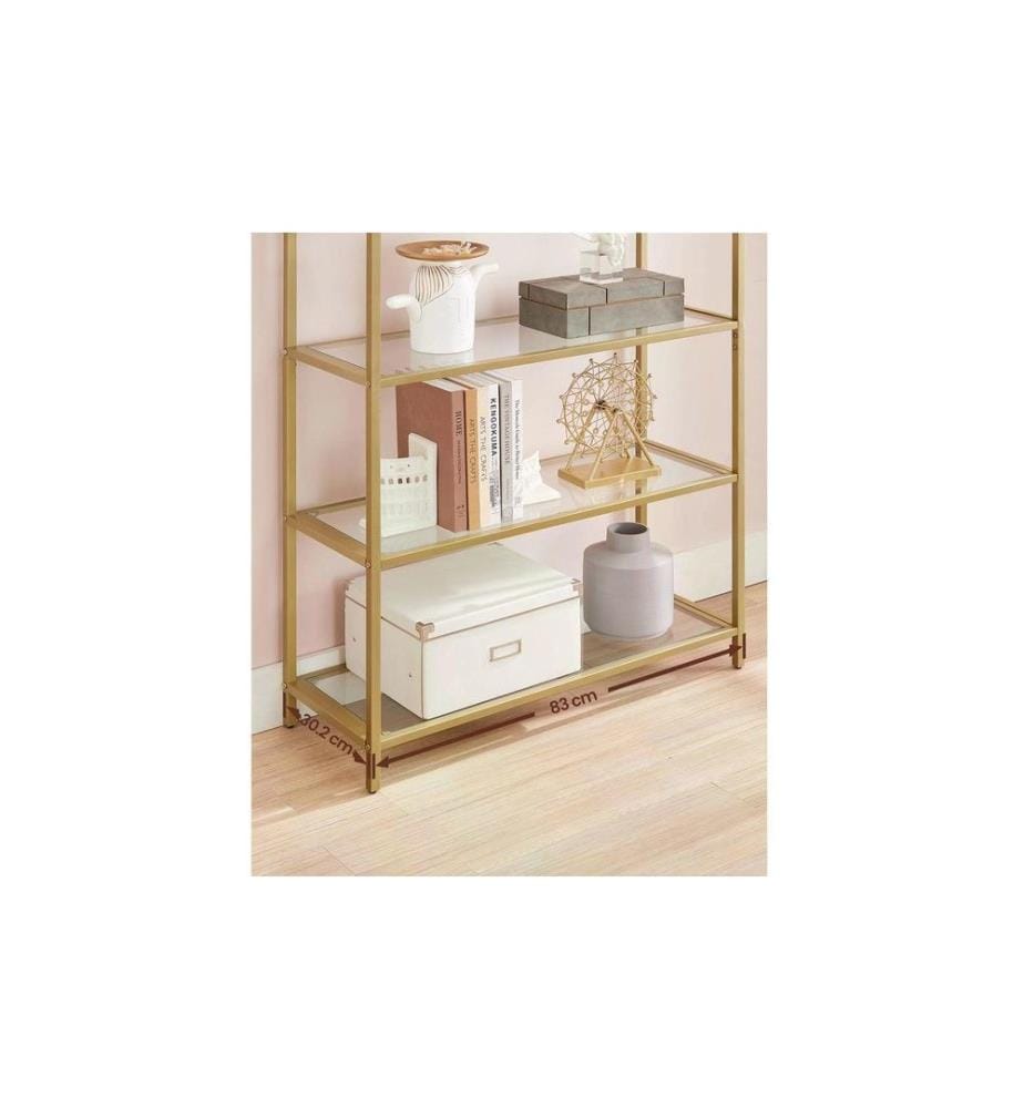 VASAGLE - Regal 30.2 x 83 x 1 cm, Gold