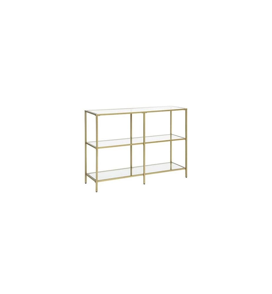 VASAGLE - Table console 100 x 30 x 73 cm, Doré