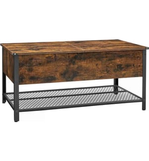 VASAGLE - Table basse avec plateau rabattable 100 x 55 x 47 cm