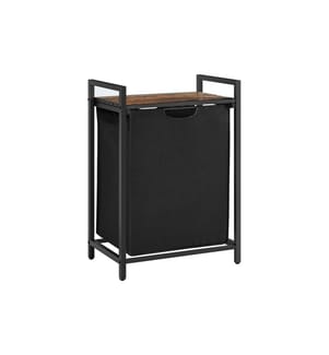 VASAGLE - Corbeille à linge avec tablette 65 l, Noir