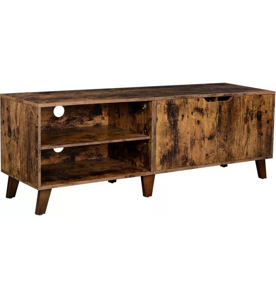 VASAGLE - TV-Möbel mit 2 Ablagen 140 x 40 x 50 cm, Braun