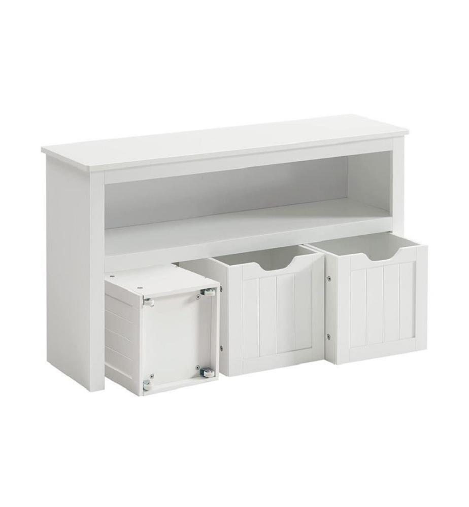 VASAGLE - Commode dans le style maison de campagne 102 x 60 cm, Blanc