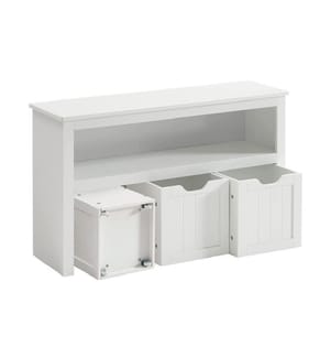 VASAGLE - Commode dans le style maison de campagne 102 x 60 cm, Blanc