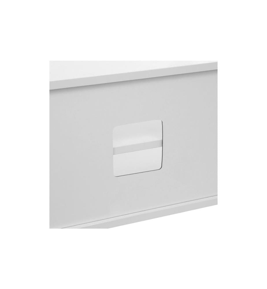 VASAGLE - Meuble TV 110 x 40 cm, Blanc