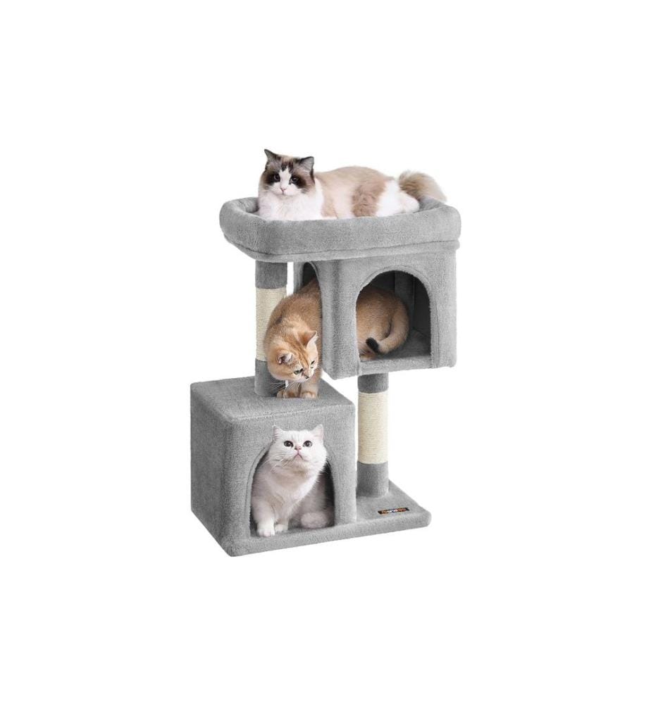 Feandrea - Arbre à chat Grande plate-forme 74 cm, gris clair