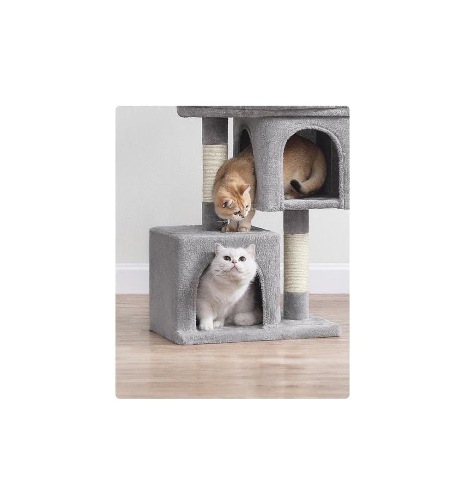 Feandrea - Arbre à chat Grande plate-forme 74 cm, gris clair