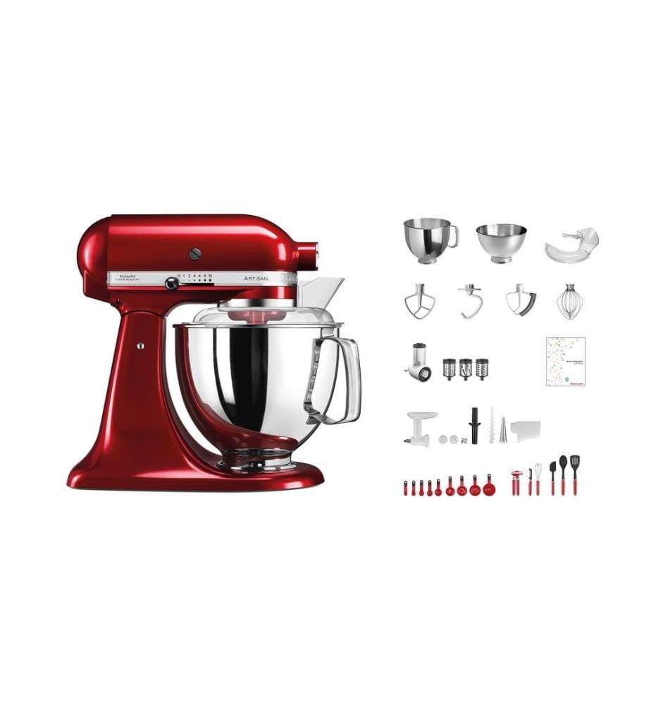 KitchenAid Robot ménager Artisan KSM200 Rouge foncé