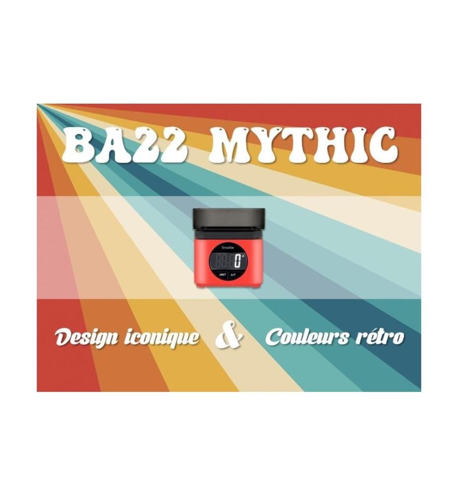Terraillon - Balance de cuisine BA22 Mythic 70's Rouge