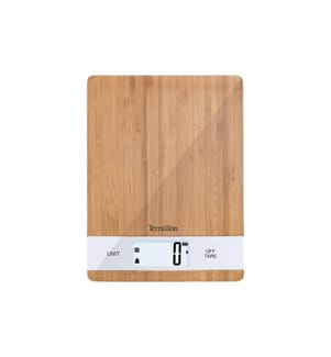 Terraillon - Balance de cuisine Bamboo USB Brun