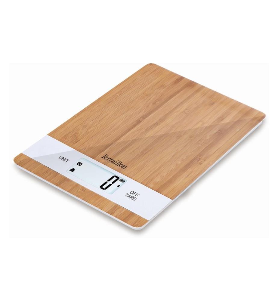 Terraillon - Balance de cuisine Bamboo USB Brun