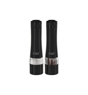 Russell Hobbs - Moulins à sel et à poivre 2 pièces, 23.3 cm, Noir