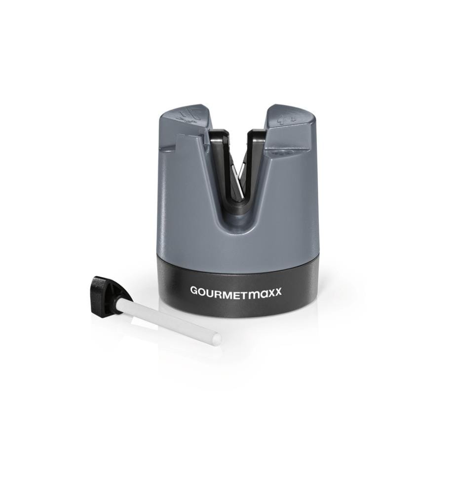 GOURMETMAXX - Aiguiseur à couteaux 6.4 cm, anthracite/noir