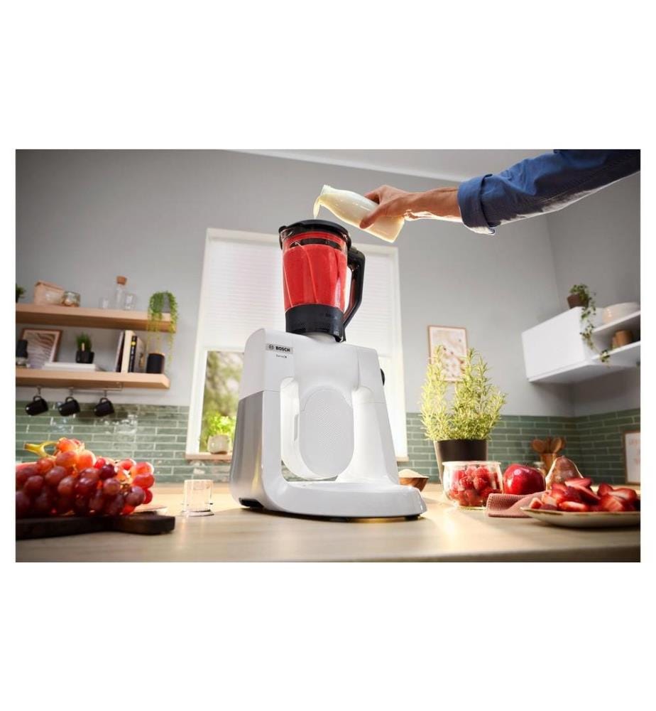 BOSCH - Robot ménager Série 6 MUMS6EW22 Acier inoxydable/Blanc