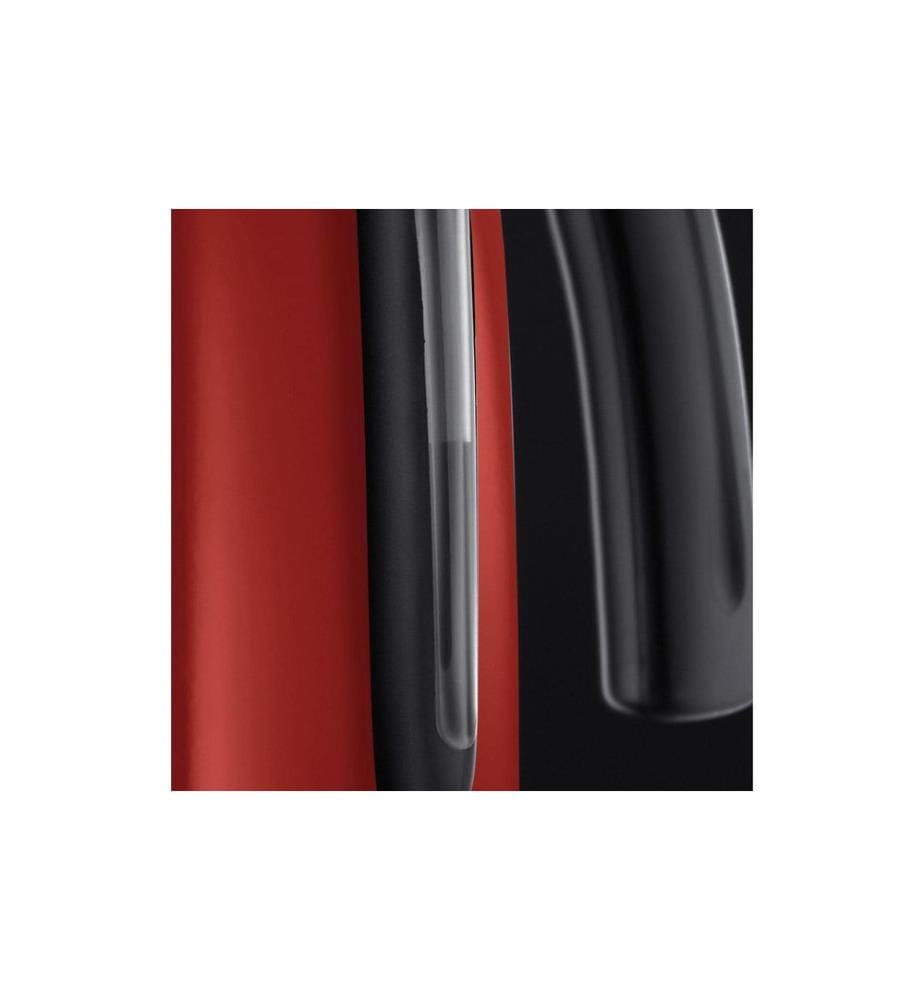 Russell Hobbs - Bouilloire électrique 1.7 l, Noir/Rouge