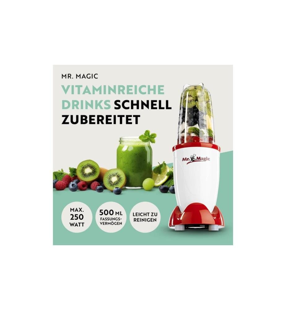 GOURMETMAXX - Mr. Magic Mixer Rouge/Blanc