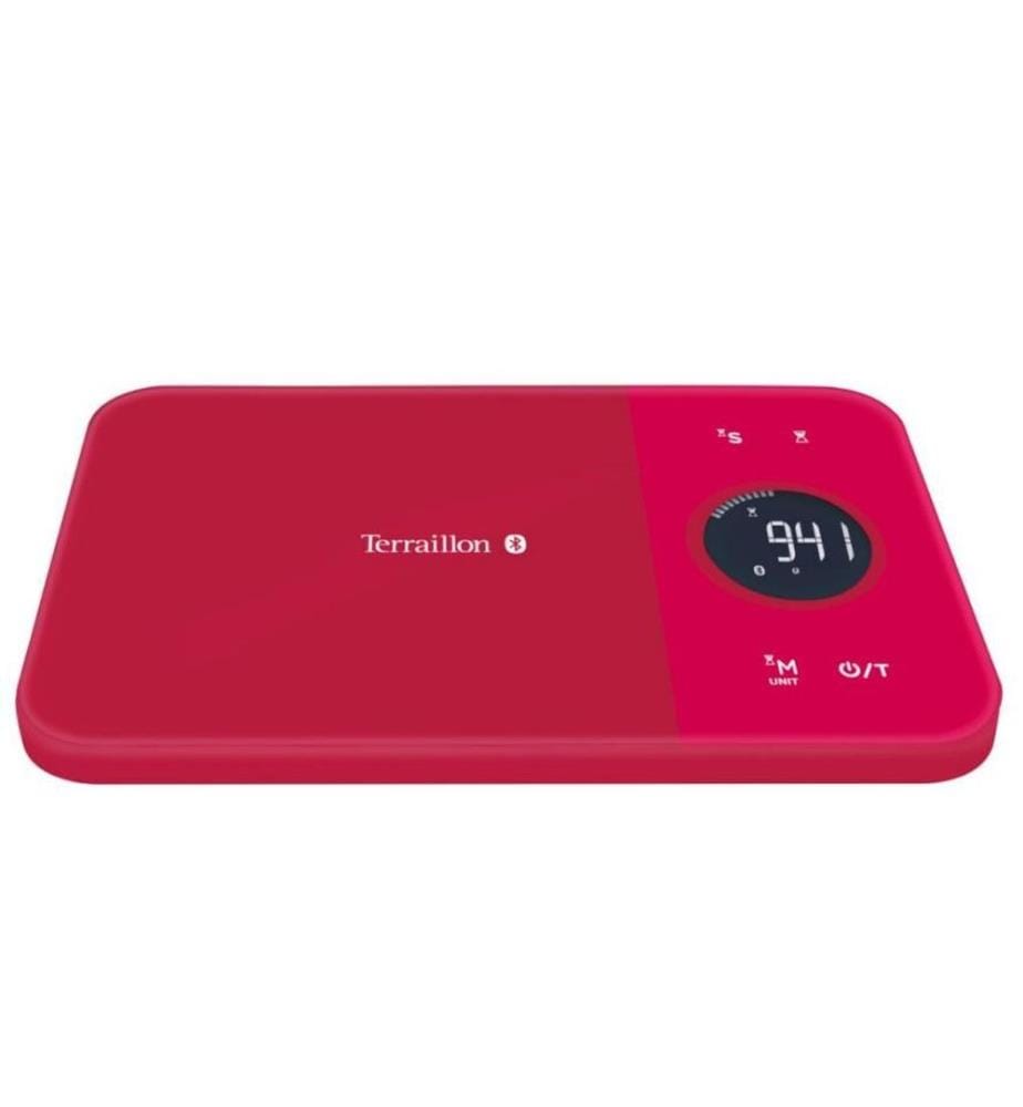 Terraillon - Balance de cuisine NutriTab Rouge