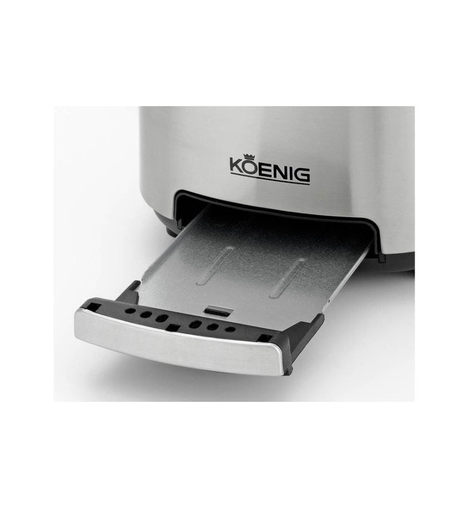 Koenig - Grille-pain Steel Line Noir/Argenté