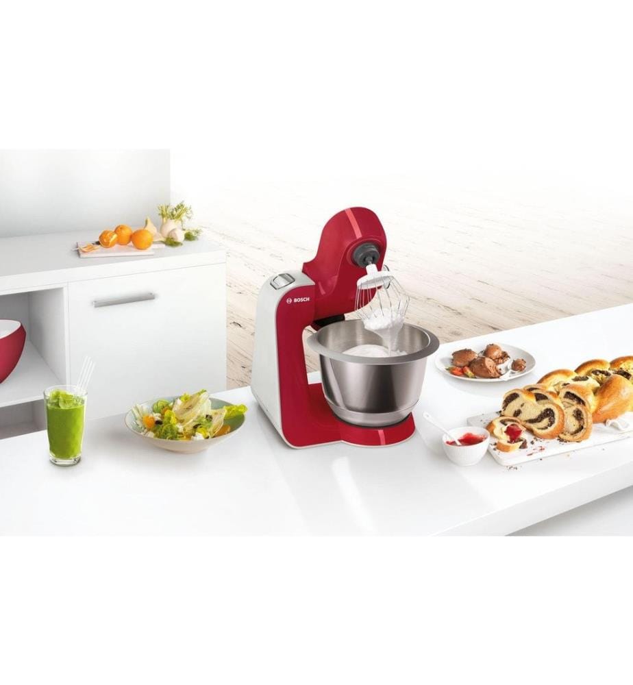 BOSCH - Robot ménager MUM58720 Rouge/Argenté