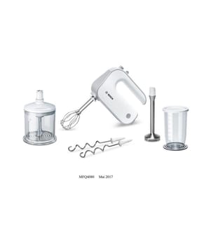 BOSCH - Batteur MFQ4080 Blanc/Argenté