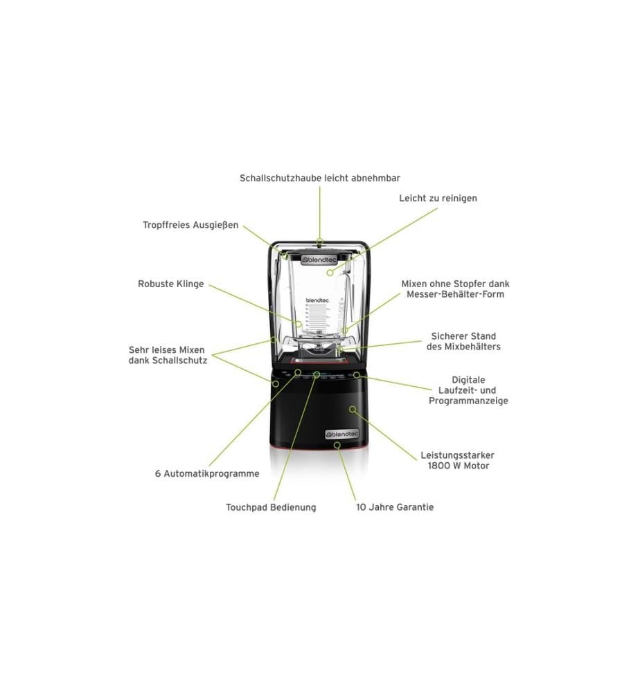 Blendtec Blender professionnel 800 Noir