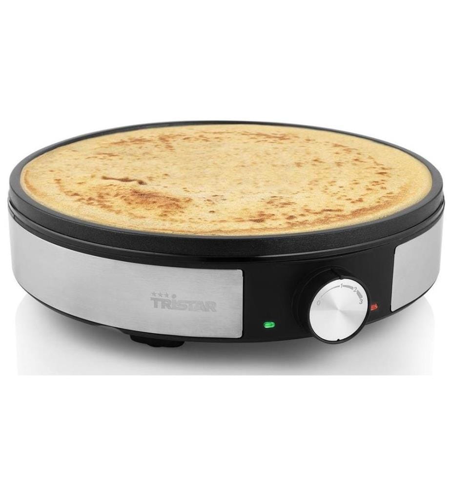 Tristar Crêpière BP-2638 1200 W, Noir/Argent