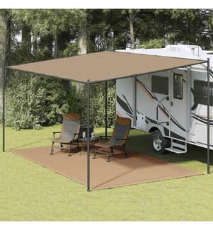 Zeltteppich 300x600 cm Taupe