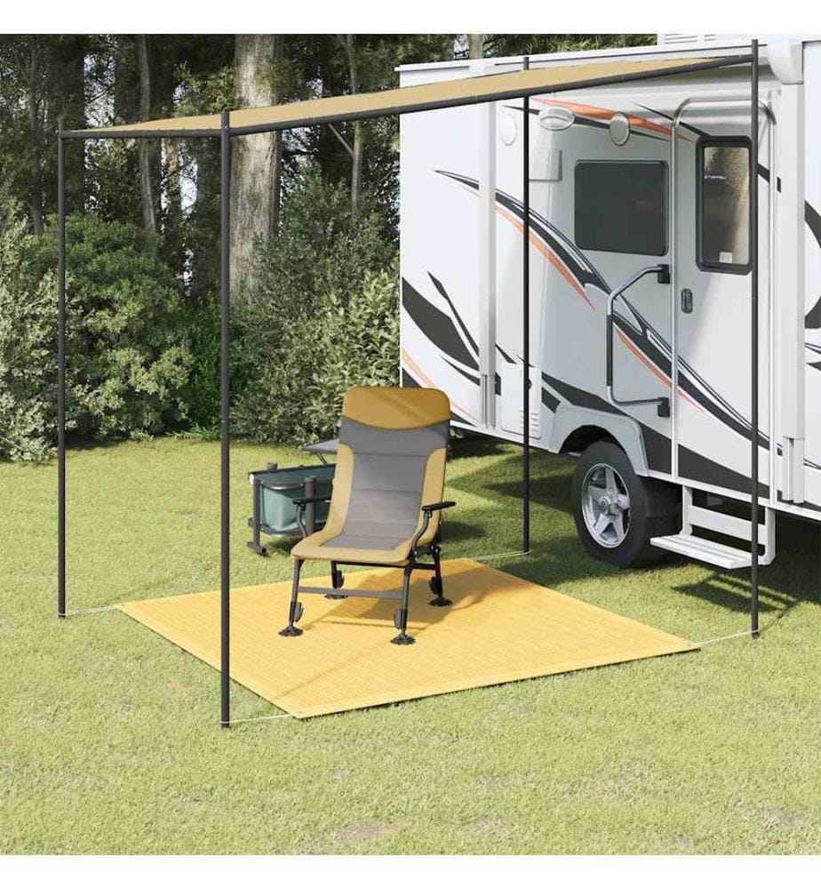 Zeltteppich 200x200 cm Beige