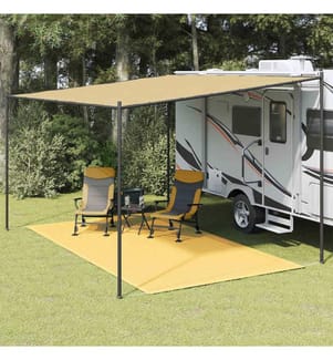 Zeltteppich 250x400 cm Beige
