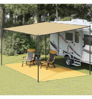 Zeltteppich 300x500 cm Beige