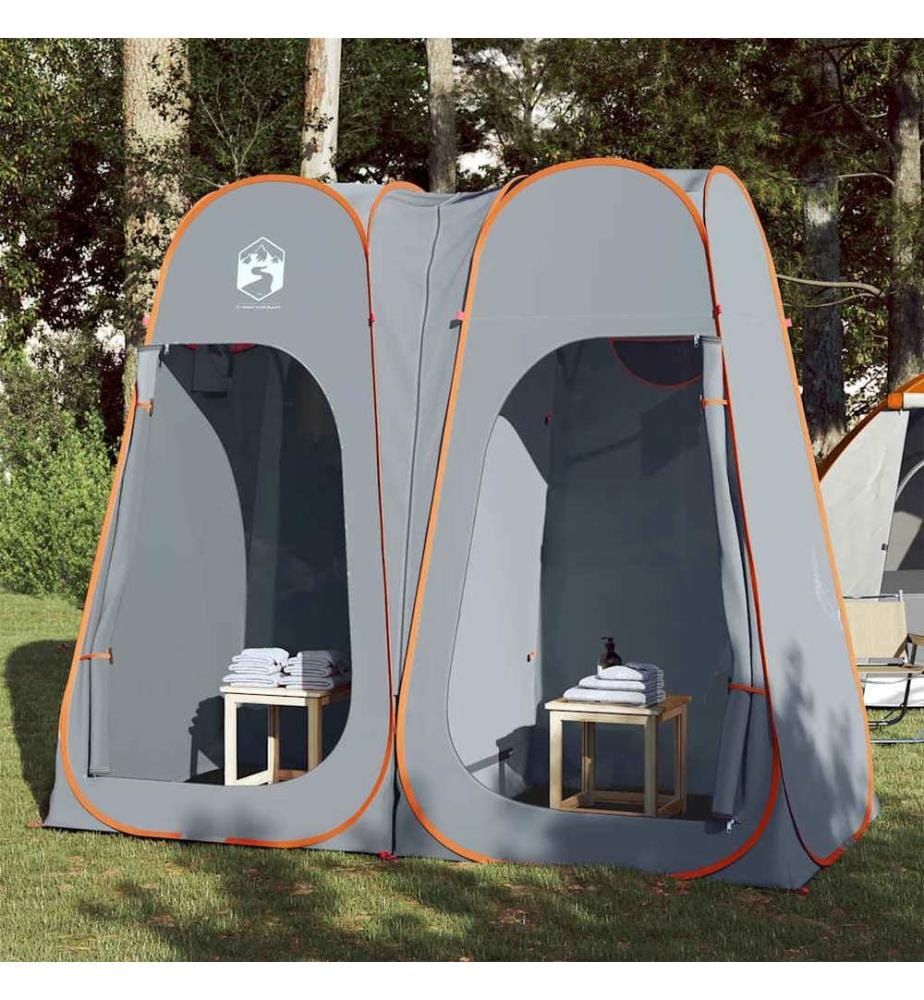 Sichtschutzzelt Grau und Orange Pop-Up Wasserdicht