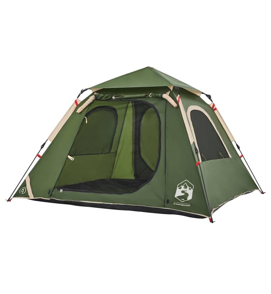 Kuppel-Campingzelt 4 Personen Grün Quick Release