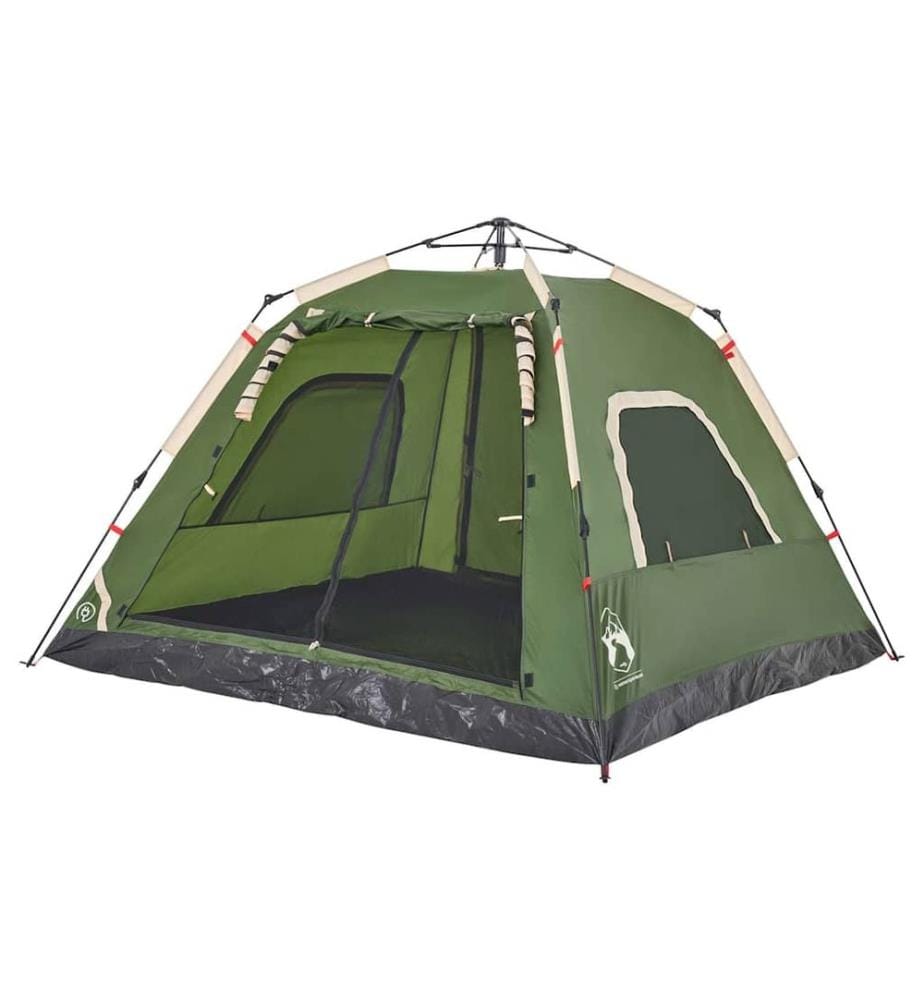 Kuppel-Campingzelt 5 Personen Grün Quick Release