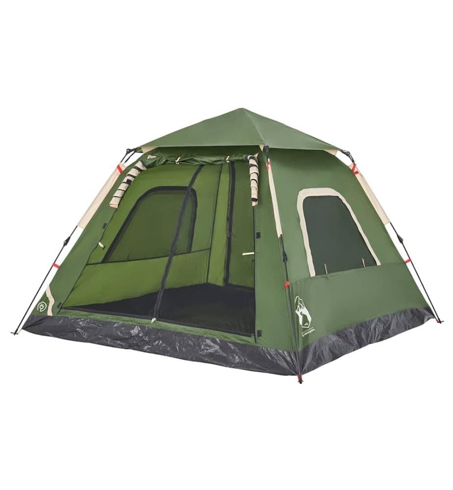 Kuppel-Campingzelt 5 Personen Grün Quick Release