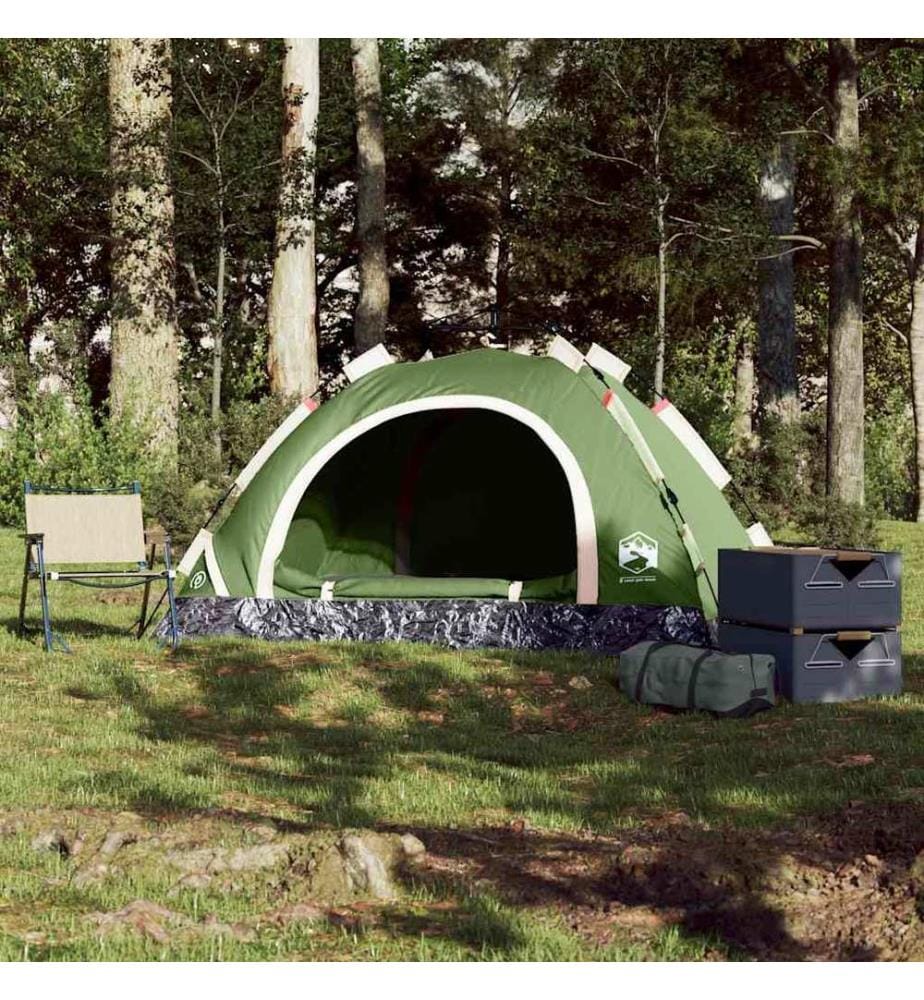 Campingzelt 2 Personen Grün Quick Release