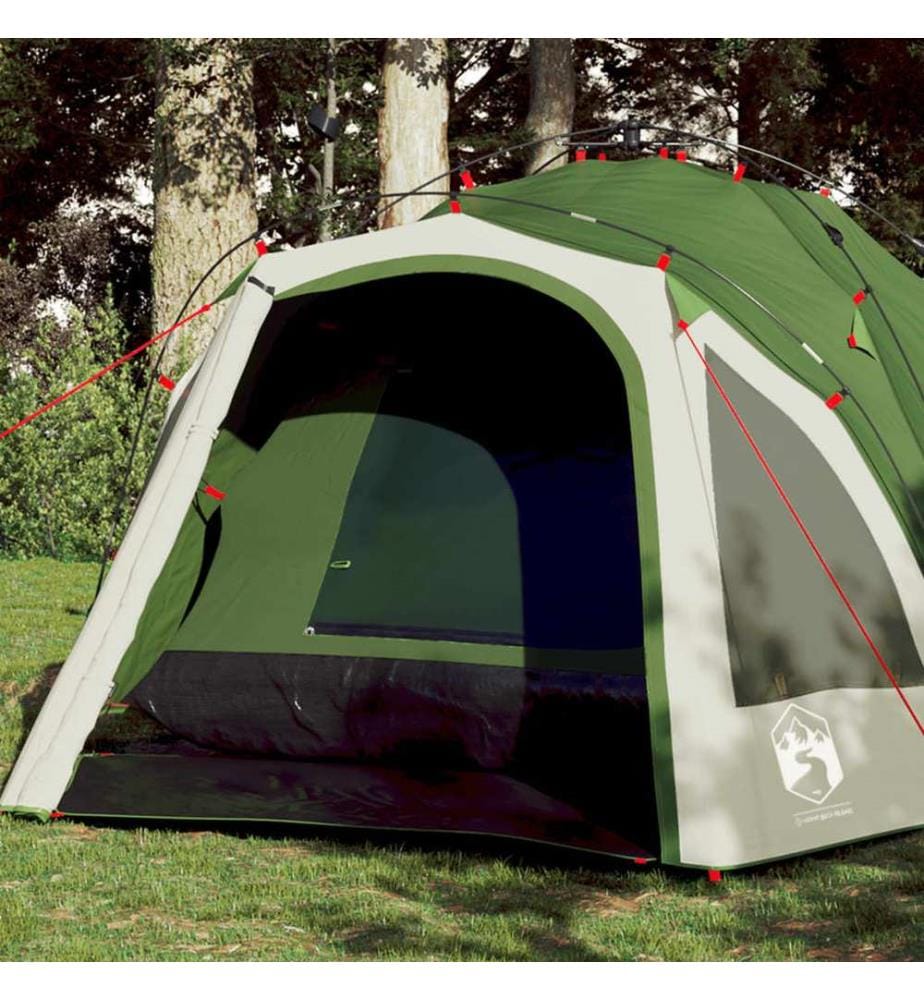 Kuppel-Campingzelt 3 Personen Grün Quick Release
