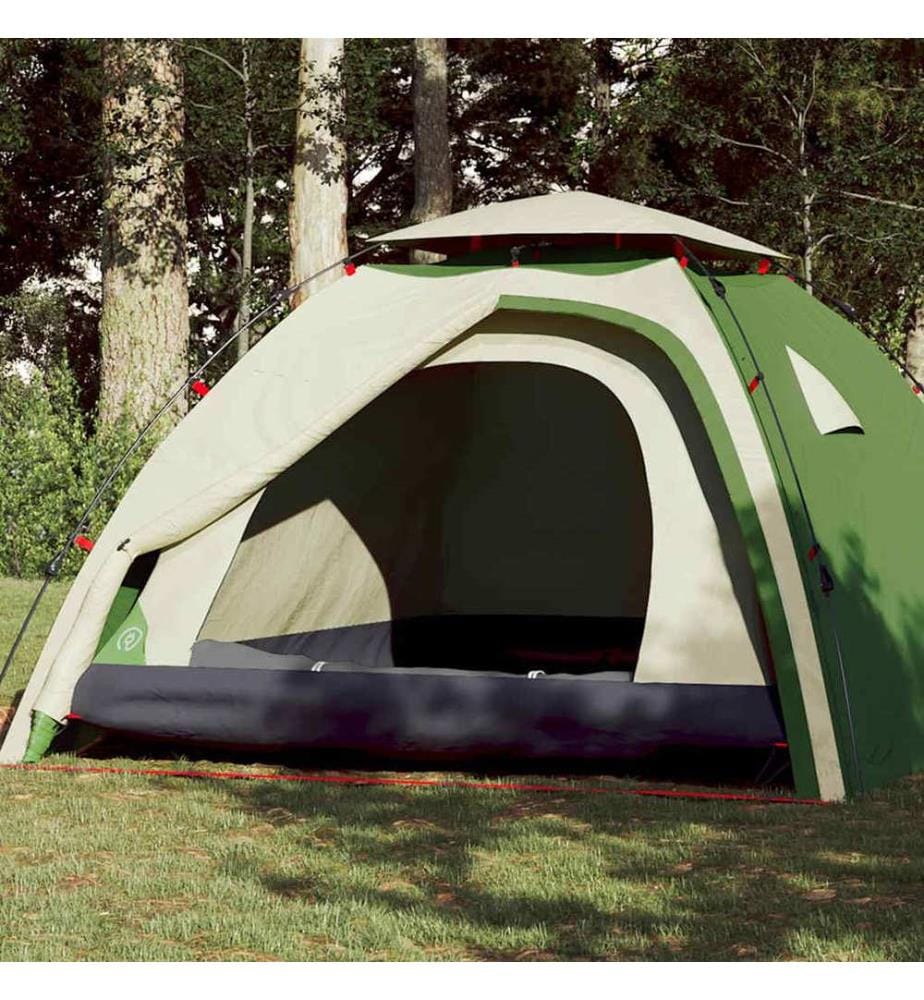 Kuppel-Campingzelt 4 Personen Grün Quick Release