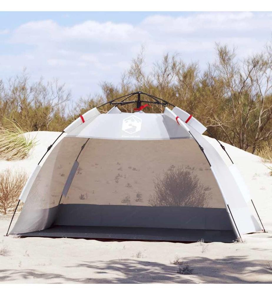 Strandzelt 2 Personen Grau Quick Release Wasserdicht